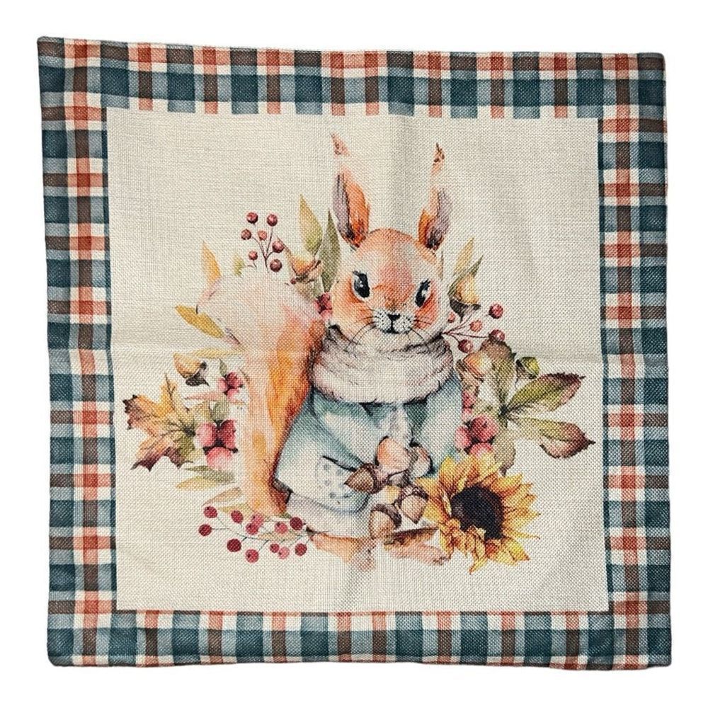 Spring bunny 18 x 18 “ pillow cover